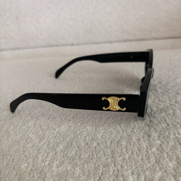 Celine | Black Sunglasses With Gold Logo Made in Italy - Picture 2 of 5